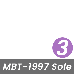 MBT Rock Index for This MBT-1997 Sole is High - Level 3 - Based on the Curve of the Rocker-Bottom Sole
