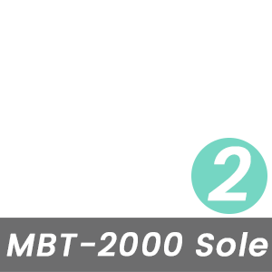 MBT Rock Index for This MBT-2000 Sole is Moderate - Level 2 - Based on the Curve of the Rocker-Bottom Sole
