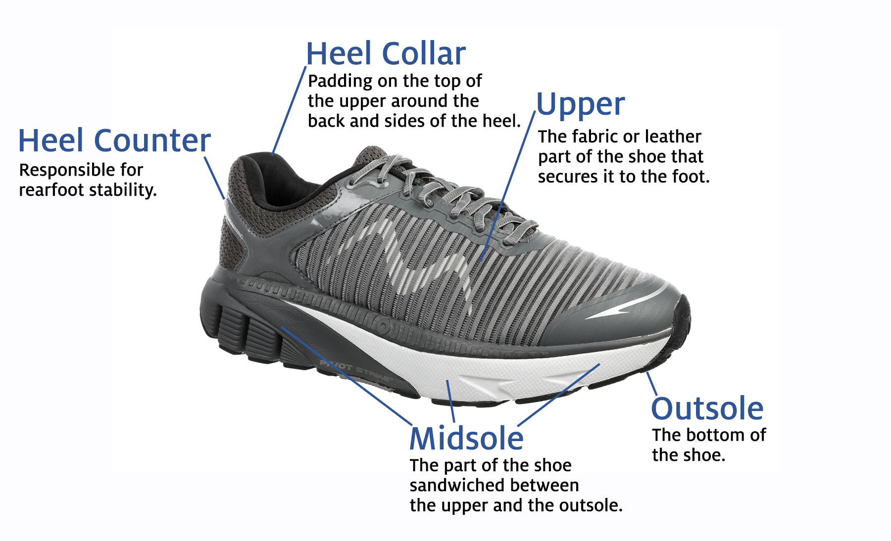 Parts of a Running Shoe