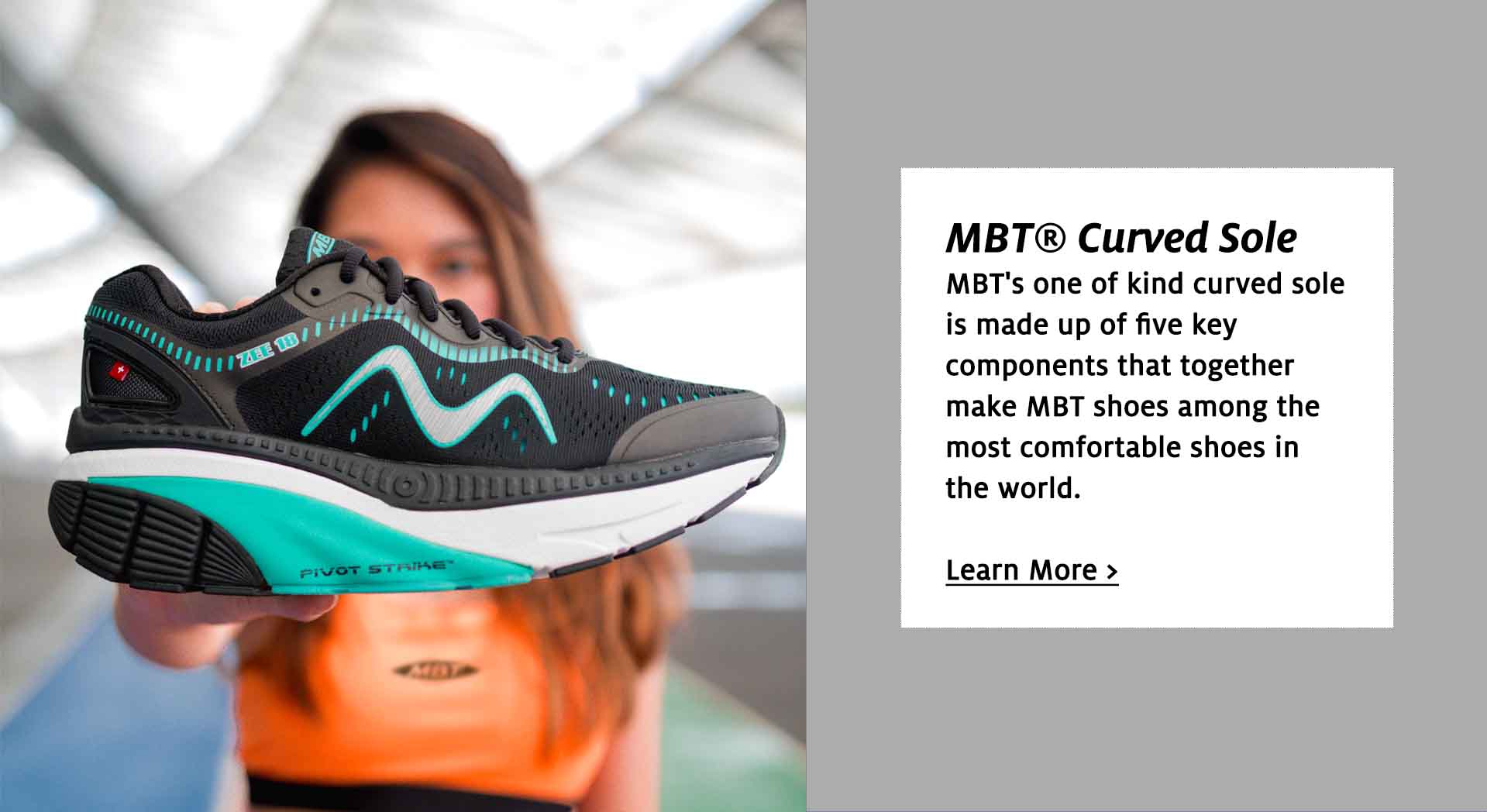 MBT Patented Curved Sole